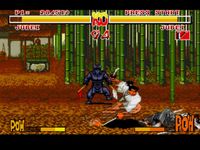 une photo d'Ã©cran de Samurai Shodown sur Sega Megadrive